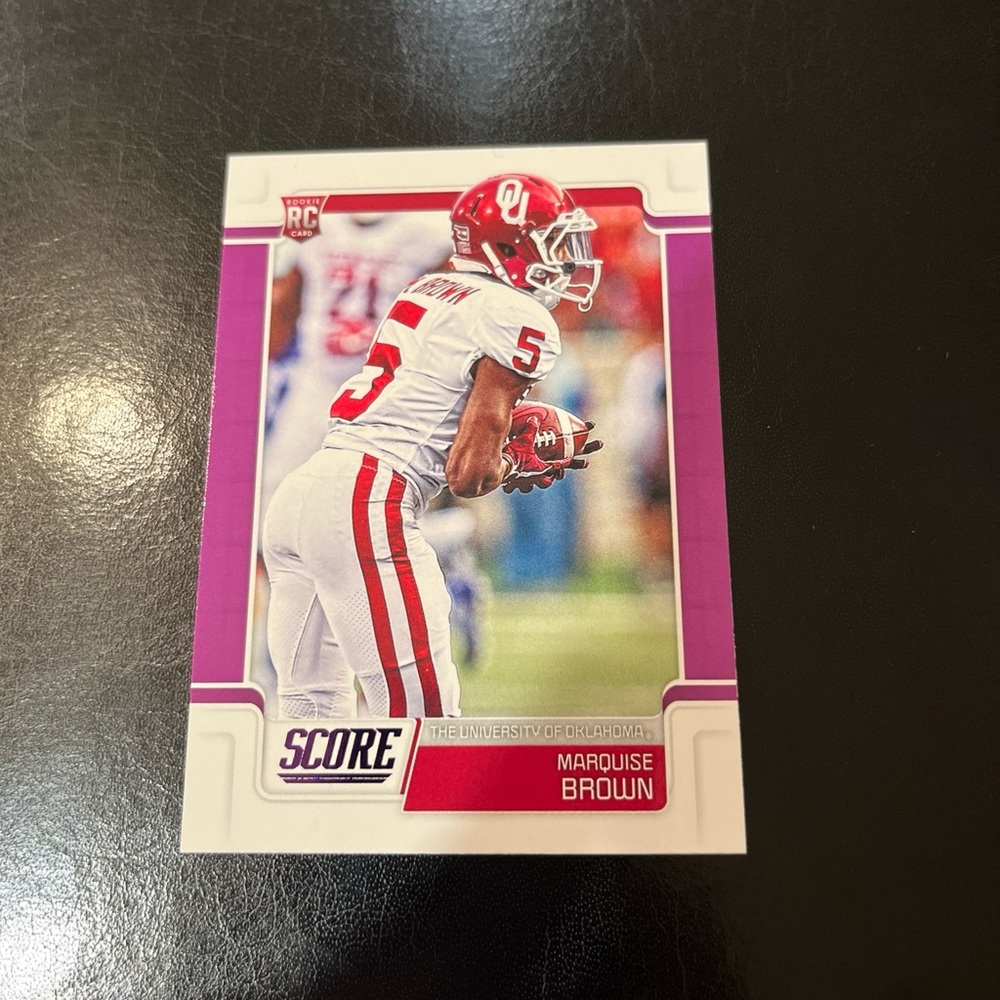 MARQUISE  BROWN Rookie 2019 SCORE SSP Rookie Purple Ultra Rare